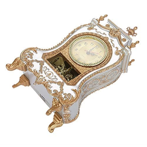 Ruiqas Horloge de Table, Style Vintage, en Plastique, pour Maison, hôtel, Bureau, réveil
