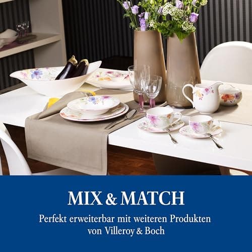 Villeroy & Boch 1041002620 Assiette Plate, Porcelaine, Blanc/Multicolore