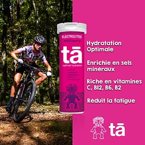 TA ENERGY - PACK x3 Tubes - Pastilles d'hydratation - Sels Minéraux - Vitamines - Faibles en calories - Réduit les crampes - MADE IN FRANCE (Fruits Rouges, x3)