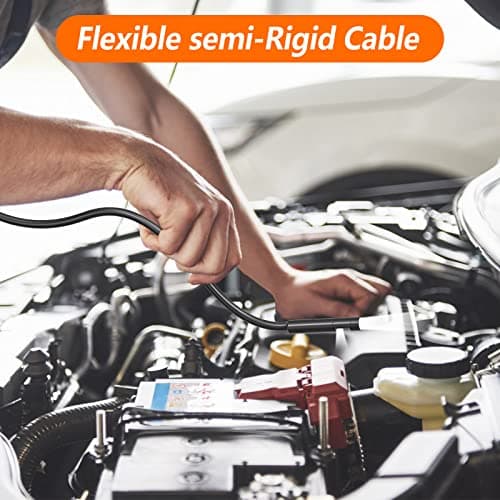 Endoscope Industriel, SGAINUL IPS 5" Pouces Caméra Endoscope Industriel Double Objectif Caméra Endoscopique avec 6+1 LED Réglables, Caméra Etanche IP67, Carte 32 Go