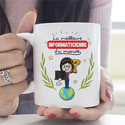 Mugffins Mug/Tasse Informaticienne (Meilleur du Monde) - Idées Drôles Informatique