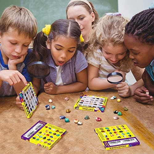 XXTOYS - Collection de 25 Pierre Precieuses pour Développement de l'imagination -Véritables minéraux Coffret naturels