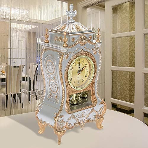 Ruiqas Horloge de Table, Style Vintage, en Plastique, pour Maison, hôtel, Bureau, réveil