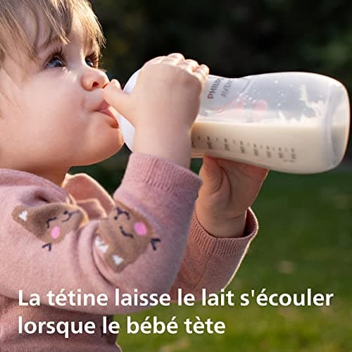 Philips Avent Biberon à Réponse Naturelle de 330 ml, sans BPA pour les bébés de 3 mois et + (modèle SCY906/01)
