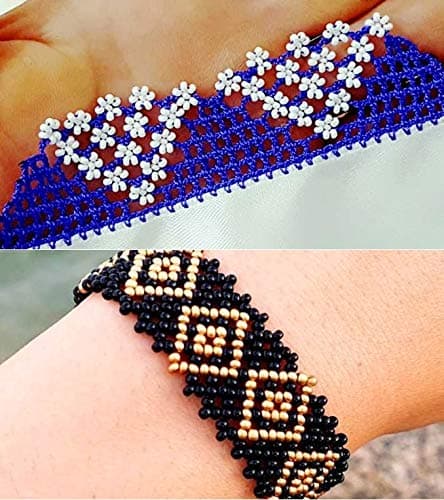 Lot de 3300 perles de rocaille en verre transparent de 3 mm - 8/0 - 14 couleurs au choix (rouge)
