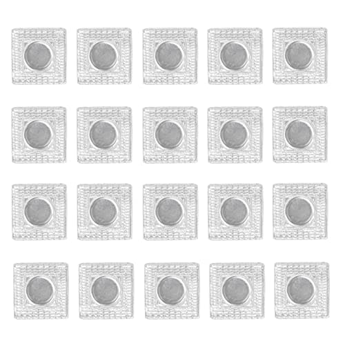 SyiXute 20 Paires Bouton Magnetique a Coudre,Boutons-Pression Magnétiques Invisibles à Coudre en PVC pour Sac à Main,Vêtements,Bricolage,15 mm
