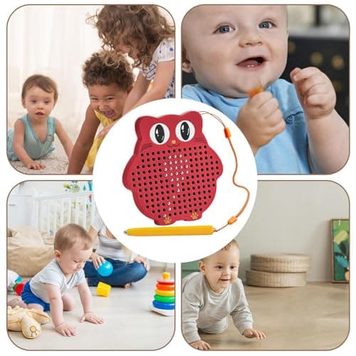 Planche à dessin pour, tableau magnétique pour - Tapis de dessin interactif rouge, jouets magnétiques | Tableau magnétique effaçable, ensemble de jeu éducatif, tablette magnétique réutilisable, jouet