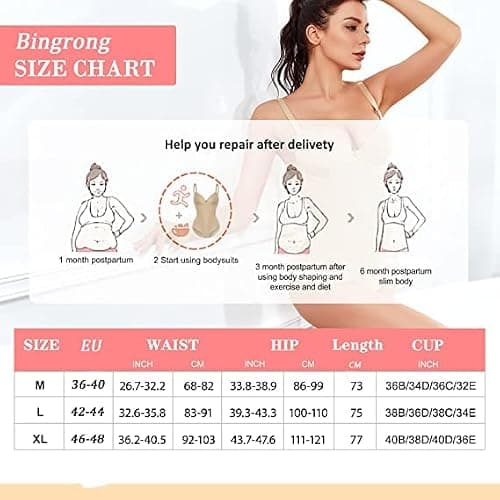Bingrong Body Gainant Femme Amincissant Ventre Plat Invisible Gaine Body Sculptant Corset Minceur Lingerie Sculptantes Combinaison Body Shaper Shapewear Bodysuit
