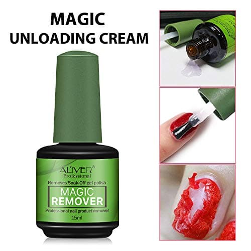 Dissolvant Vernis Semi Permanent 3 Pièces, Gel Nail Polish Remover, Enlève Rapidement et Facilement le Vernis en Gel Avec Lime à Ongles et Grattoirs