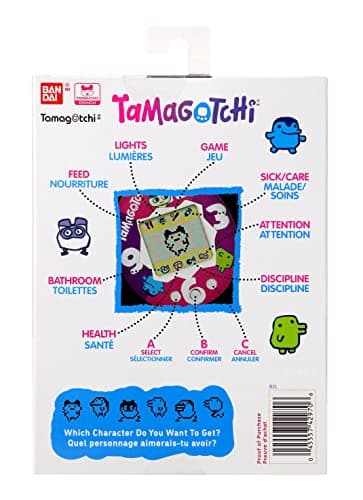 Bandai - Tamagotchi - Tamagotchi Original - Starry Night - Animal électronique virtuel avec écran Couleur, 3 Boutons et Jeux - Jouet Animal interactif en Français - Jouet Enfant 8 Ans et + - 42970