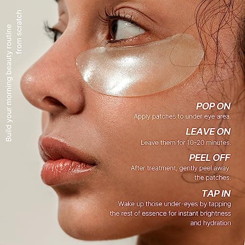[MIZON] CICALURONIC VEGAN DE-PUFFING EYE GEL PATCHES (x42) Korean Skincare - Patchs yeux dégonflant - Hydratation Intense et Éclat - Soin yeux Anti-âge & anti cernes - 100% Vegan - Format voyage