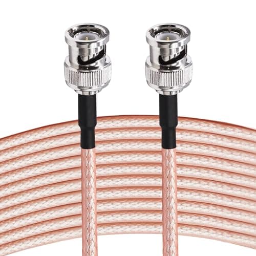 TUOLNK Câble BNC RG316 BNC mâle à BNC mâle, câble d'extension d'antenne coaxiale pour CCTV/caméra/DVR, câble coaxial BNC 50 Ohm 1.64ft 2PCS