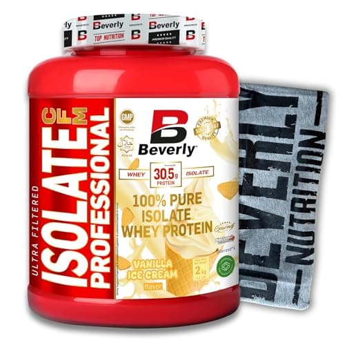 Beverly ISOLATE CFM | Lacprodan® Whey Protein Isolate | 2 Kg | 6 Saveurs | T-shirt d'entraînement gratuit (2 KG, VANILLA)