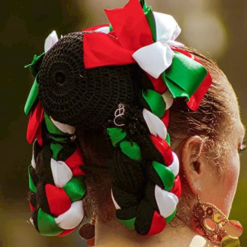 jijAcraft 20mm x 22M Ruban Satin, Ruban Cadeau Rouge et Vert, Ruban en tissu Décoration pour Mariage Noël Anniversaire