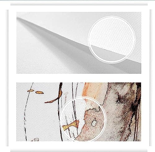 Calligraphie Islamique Musulmane Affiche Beige Paysage Toile Tableau Art Peintures Decoration Murale pour Salon Chambre Tableau Decoration, sans Cadre (3,3X50X70CM)