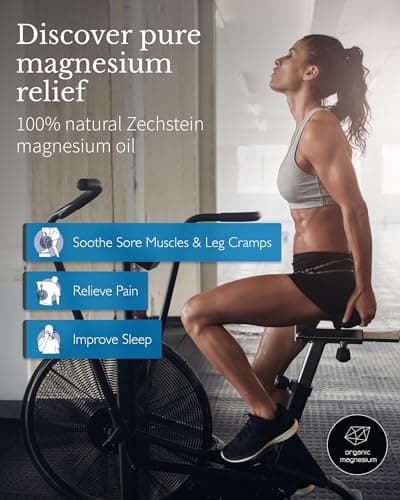 Spray Ultra Pur d’huile de magnésium de magnésium organique | Huile de Zechstein pure 100% naturelle | Idéal pour sport & massage | 200ml