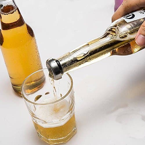 Cadeau Original 2 Refroidisseurs à Vin et à Bière - Accessoire Vin Rafraîchisseur Aérateur et Bec Verseur en Bouteille Plus Élégant Que Seau à Glace - Idée Noël Homme Femme Couple Crémaillère