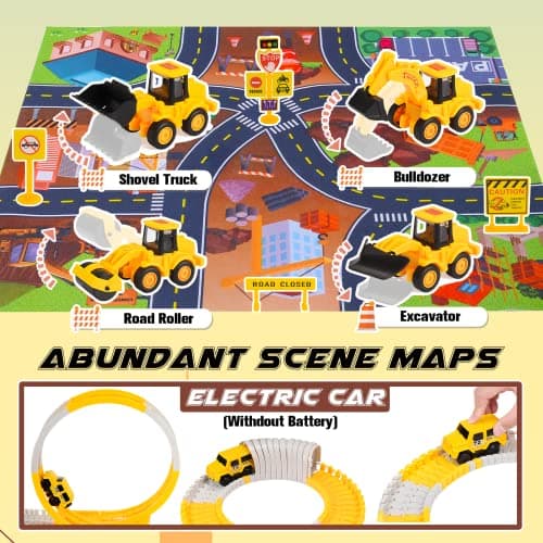 Adeokay Circuit Voiture Enfant 3 4 5 6 7 8 Ans, Jouet Enfant 3 4 5 6 7 8 Ans Circuit Voiture Electrique Cadeau Enfant 3-8 Ans Train Electrique Enfant Jouet Garcon 3-8 Ans Jeux Educatif 3-8 Ans