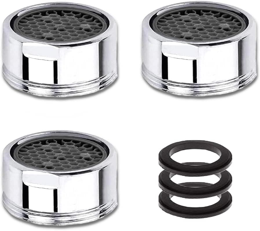 Mousseur Robinet M18, 3 Pièces Aerateur Robinet Economie D'eau Avec Filtre en Acier Inoxydable, Aérateur de Filtre a Eau Robinet(18mm Filetage mâle)