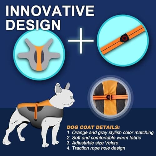Manteau d'hiver pour Chien,Veste Chaude et Coupe-Vent pour Chien,Veste de Ski pour Chien avec Lumière LED,Gilet d'hiver pour Chien à Taille Ajustable,Convient pour Petit Moyen Grand Chiens (XS)