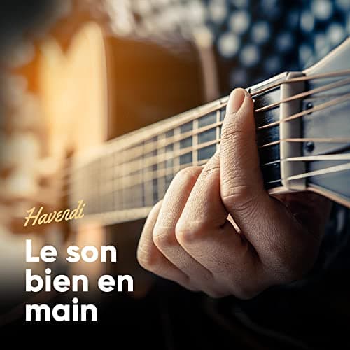 HAVENDI® Cordes de guitare acoustique avec revêtement en bronze phosphoreux I Qualité sonore brillante I Comprend 3 médiators