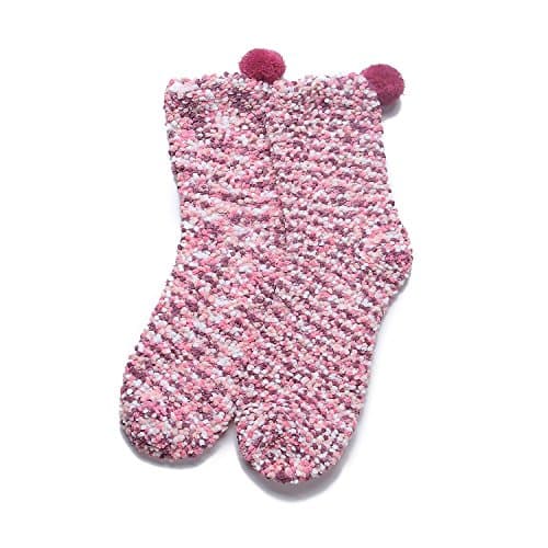 JARSEEN 2 Coffret Cadeau Noel Chaussettes Femme Super Confortables Chaud Douces Mignon Noël (2 Rose, EU 36-42)