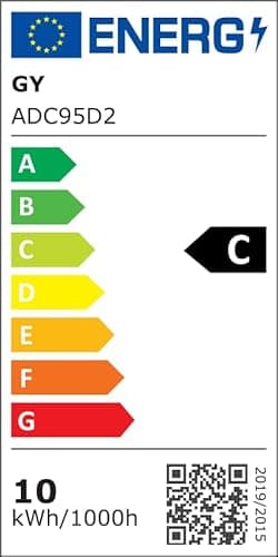 GY Ampoule LED E27 9.5W (équivalent 100W), 6500K Blanc Froid 1521 lumens, A60 Ampoules E27 LED Efficacité Energétique, Dépolie, Non-Dimmable, 6 Unité (Lot de 1)