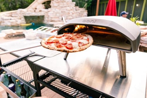 Ooni pelle à tourner – Pelle à pizza à long manche – Pelle à pizza aluminium – Accessoires pour four à pizza – Accessoires