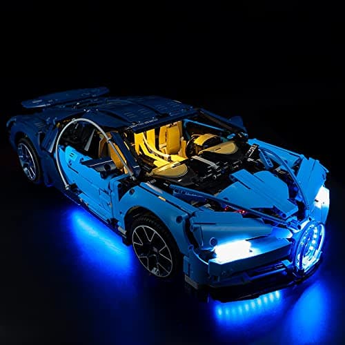 ZHLY Kit d'éclairage LED Compatible avec (Bugatti Chiron) LED Lumière Kit pour Lego 42083 (Baustein Modèle Modèle Non Incluse) (Version de la Télécommande)