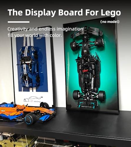WETCEAOM Cadre pour Lego Technic Ford-GT 42154, Tableau d'affichage mural pour Lego les amateurs, taille : 75x45 cm