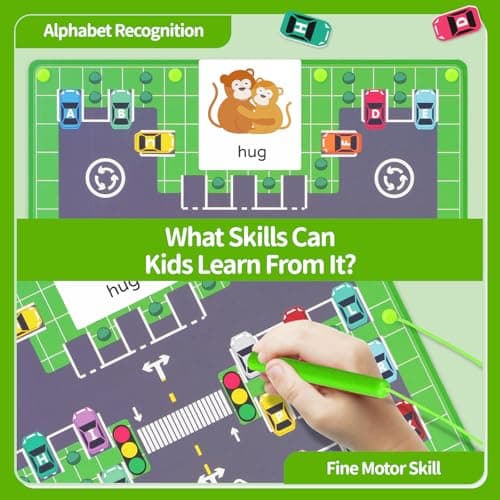Jeu Labyrinthe Magnetique Enfants Montessori pour Enfants de 3 à 4 Ans, Jouet en Bois, Reconnaître Les Lettres Jeu de Comptage et Tri Cadeau 3 4 5 6 Ans, Cadeau Jeux Enfant 3 Ans Jeu Educatif