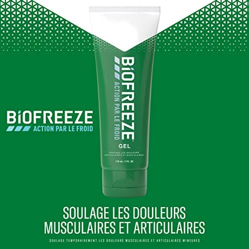 Biofreeze Lot de 1 Roll-On 89ml, 1 Spray 118ml & 1 Tube 118 ml Action per le Froid - Soulage les douleurs musculaires et articulaires