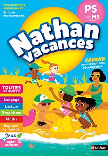 Cahier de Vacances 2025 de la PS vers la MS - Maternelle 3/4 ans