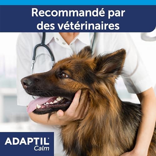 ADAPTIL Calm – Anti-stress pour chien – Collier Moyens et Grands Chiens – Taille M/L