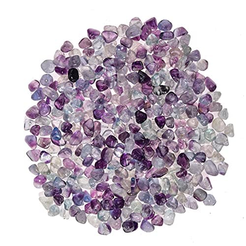 Asingeloo 5-8mm Naturel Flourite Tumbled Chip Perles De Pierre En Vrac Irrégulière Forme Percées Perles De Pierres Précieuses Lâches Avec Boîte Pour La Fabrication De Bijoux DIY