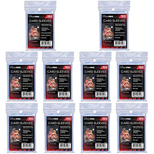 Ultra Pro Lot de 1000 pochettes standard en Polychlorure de vinyle (PVC) pour cartes Penny - Pour cartes à collectionner comme Pokemon Magic - Taille standard - Transparent