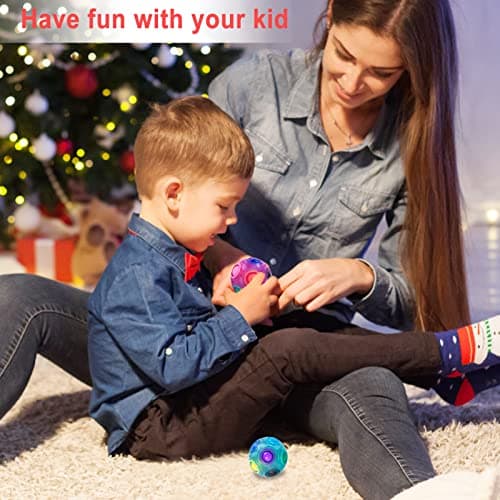Vdealen Boule de Puzzle Magique Arc en Ciel Magic Rainbow Ball Jeu de Puzzle Balle Anti Stress Casse-tête Our Filles et Garçons Adultes Jouets éducatifs Our D'activité et de Faire la Fête Lot de 4