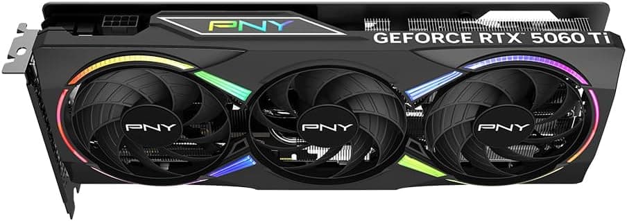 PNY Carte Graphique GeForce RTXTM 5060 Ti 8Go ARGB OC Triple Fan DLSS 4