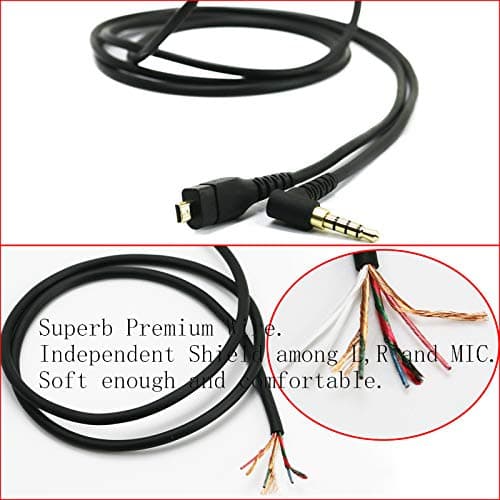 Câble audio de rechange compatible avec SteelSeries Arctis 3, Pro Wireless, 5, 7, Pro Gaming Headset 2 m