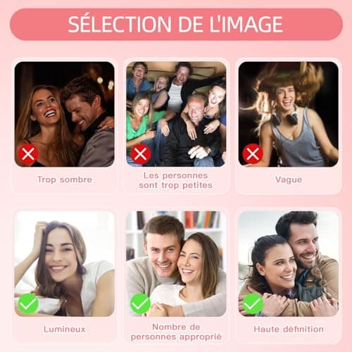 UM UPMALL Diamond Painting Personnalisé Photo - Custom 5D DIY Kits de Broderie Diamant, Full Drill Broderie Peinture Photos Art Artisanat Idées de Décoration Murale Cadeaux, Round Diamond 30x40cm