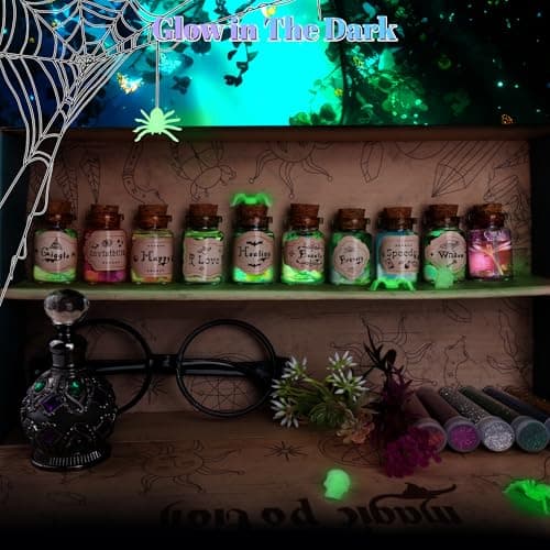 Pllieay Potion Magique Enfant Bouteilles Potion Magique Kits Magic Fabulous Potion de potions pour enfants, Mélangez Potions Magiques avec Cristal énergie Kits de Loisirs CréAtifs Jouet Fille 4+