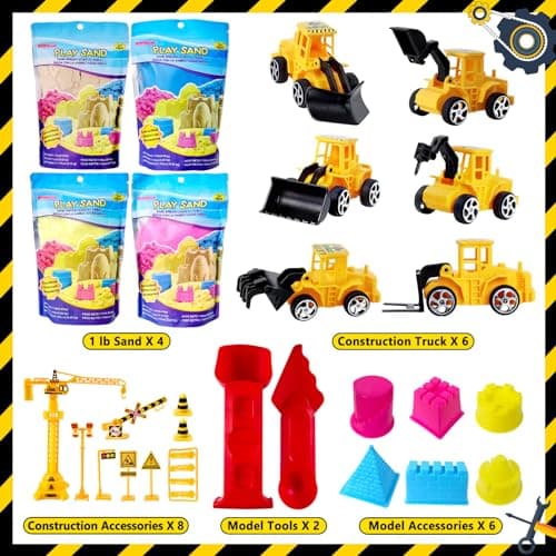 Magic Sand - Sable de jeu avec 1800 g de sable magique sensoriel pour garçons et filles de 3, 4, 5, 6, 7 ans et plus