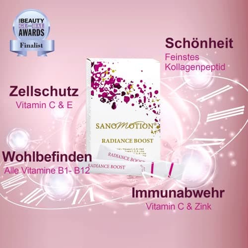 Sanomotion 5000mg collagène poudre. BOOST collagene et acide hyaluronique, antirides, force des ongles, des cheveux, et immunitaire. Collagene peptide + vitamine C B E zinc biotine x30 paquet mensuel