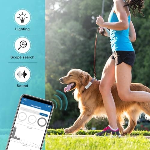 Collier GPS pour Chien sans Abonnement,Traceur GPS Chien avec Clôture de Sécurité Suivi en Temps réel de Compagnie étanche Alarme Sonore et Lumineuse TK911Pro