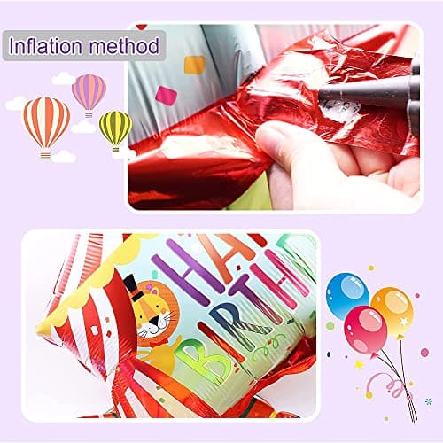 ZOOMPIL Ballons géants animaux de cirque, 12pcs Ballon pour clown, Ballons de fête de clown d'anniversaire pour carnaval cirque anniversaire fête d'halloween faveurs Anniversaire