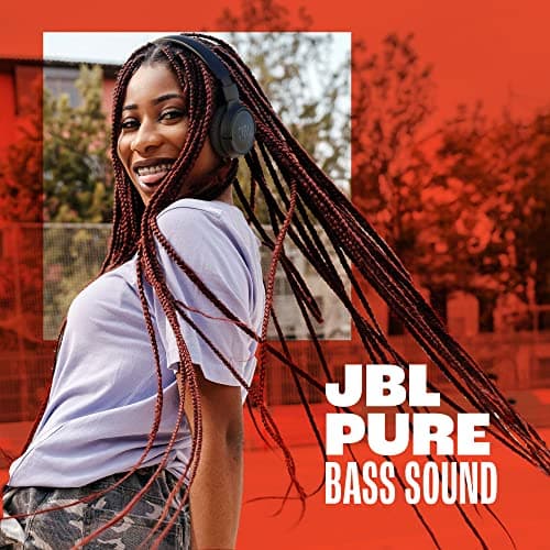 JBL Tune 520BT, casque audio sans fil, léger et confortable, Bluetooth 5.3, autonomie jusqu'à 57 h, charge rapide, son JBL Pure Bass, noir
