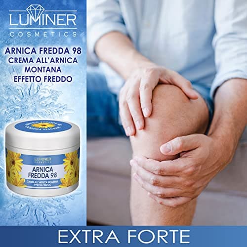 Arnica pour chevaux usage humain 200ml Effet à froid, Crème à l'Arnica et à la griffe du diable pour le massage, Formule naturelle à action rapide fabriquée en Italie LUMINER