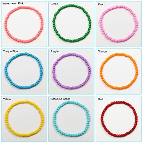 Bala&Fillic Perles de rocaille 4mm Rouge couleur 1200pcs/100Grammes, perles de verre 6/0 pour la fabrication de bracelets et de colliers (Rouge)