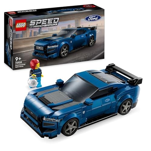 LEGO Speed Champions La Voiture de Sport Ford Mustang Dark Horse Véhicule Jouet, Set de Construction pour Enfants, Idée Cadeau pour Les Garçons et Les Filles Dès 9 Ans, Décoration pour Chambre 76920