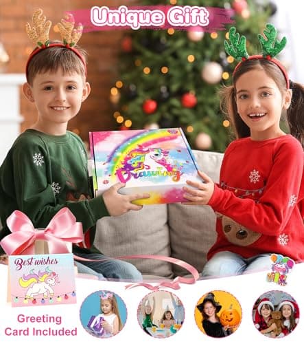 Ophy Feutres Coloriage Enfants - Set d'art pour Enfants avec Autocollants en Diamant Feutre Enfant Ensemble de Marqueurs Double Marqueur Livre de Coloriage Crayons Coloriage Enfant Cadeau Fille